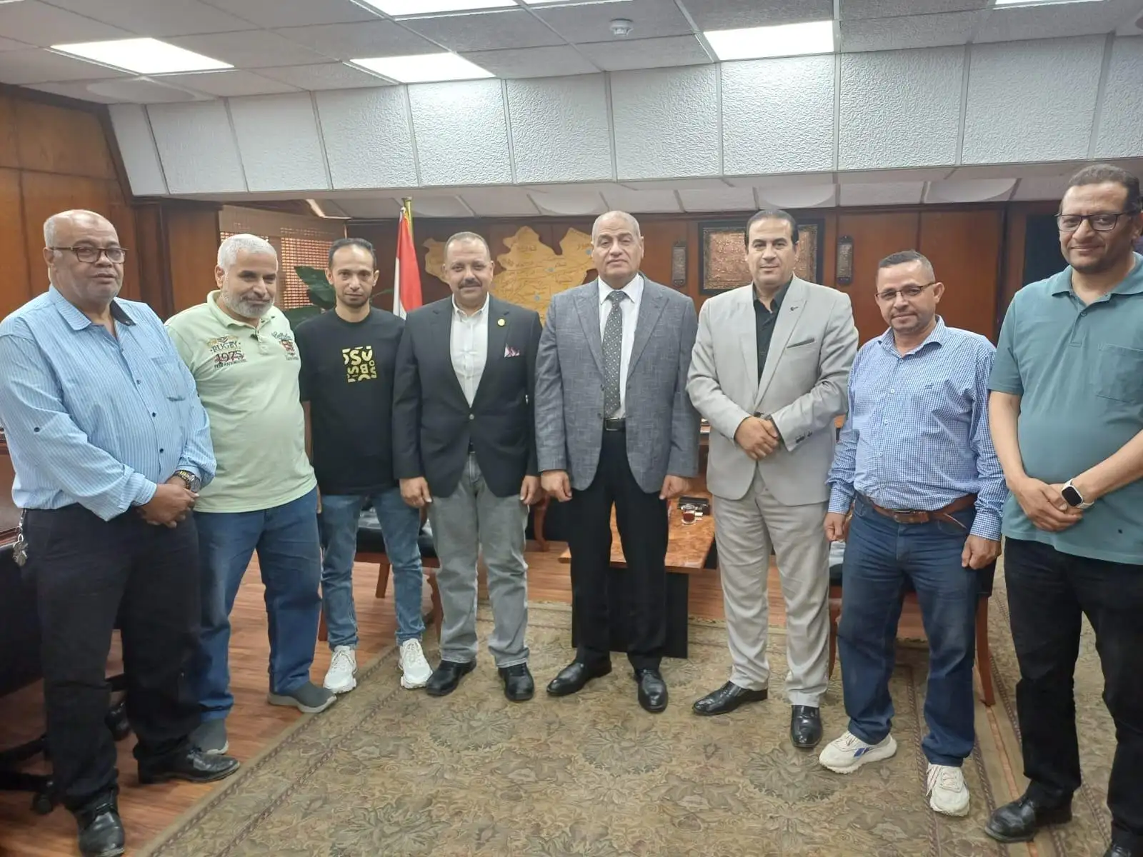 ''فـؤاد'' يشيد بجهود ''البيلي'' في تلبية مطالب العاملين وتذليل العقبات وتحسين اداء الشركة